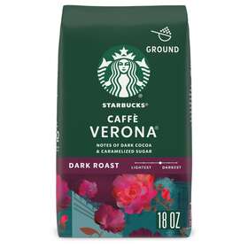 Nestle Usa 445019677615 Starbucks Arabica Beans Caff Verona Dark Roast Ground Coffee 18 Oz