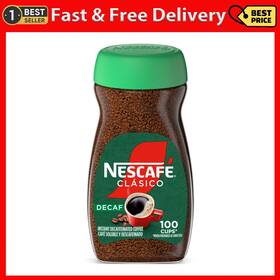 Nestle Usa Inc 313100158107 Nescaf Clasico Decaf Dark Roast Instant Coffee 7 Oz Every Cup Fast Delivery