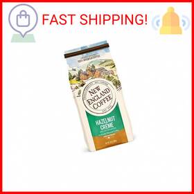 New England 711181771176 Coffee Hazelnut Cr Me Decaffeinated Medium Roast Ground 10oz