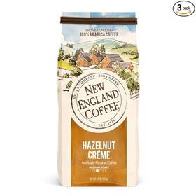 New England Coffee 006139122320 Hazelnut Cr Me Medium Roast Ground 11oz Bags