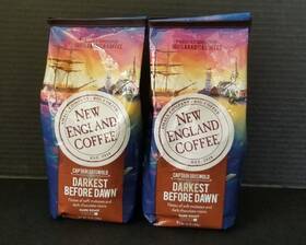 108341 New England Coffee 2 Captain Griswold Darkest Before Dawn Dark Roast 10oz Bb5/24