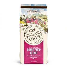 New England Coffee 313056982986 Ground Donut Shop Blend Medium Roast 18oz Bag Pack