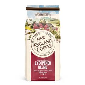 New England Coffee 313087394338 Eyeopener Blend Dark Roast Ground 9oz Bag Pack Of 1