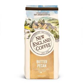 New England Coffee 711181448535 Butter Pecan Ground Medium Roast Flavored Arabica Bag 11oz