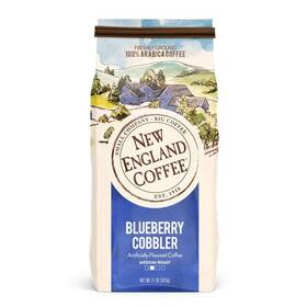 New England Coffee 726084206878 Blueberry Cobbler Medium Roast Ground 11oz Bag Pack
