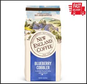 New England Coffee 726084923737 Blueberry Cobbler Medium Roast Ground 11oz Bag Pack Of 3