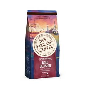 New England Coffee 787780601572 Bold Decision Dark Roast Ground 10 Ounce Pack Of 1