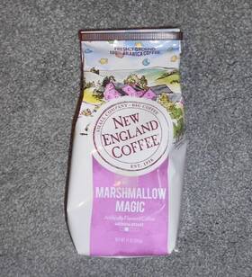 New England Coffee 787780602005 Marshmallow Magic Ground 11oz. Bag Medium Roast Flavored