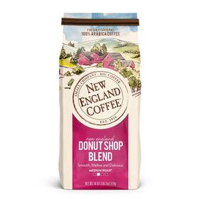 New England Coffee 787780602128 Donut Blend Medium Roast Ground 18oz Bag Pack Of 1