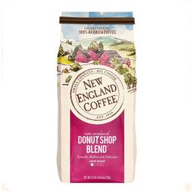 New England Coffee 787780770926 Donut Shop Blend Light Roast Ground 22oz Bag Pack