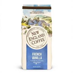 Necfvb11 New England Coffee French Vanilla Blend Medium Roast Ground 11 Oz