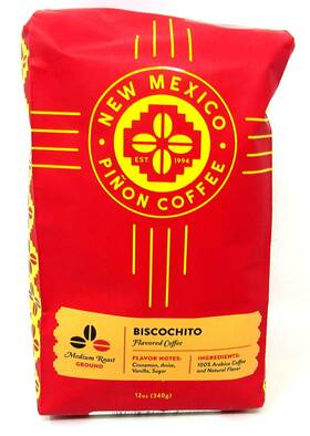 New Mexico Pinon Coffee 812361030776 Biscochito Medium Roast Ground 12 Oz Spices Usseller Fff