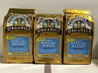 Newman S Own Newmans Medium Breakfast Blend Ground Organic Coffee 3 Packages 099555385373