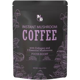 Next Level Boost 850057222012 Focus Organic Mushroom Instant Coffee 135g 15 Servings Pouch Healthy