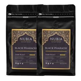 Nubia Llc 813723015233 Black Pharaoh Organic Certified Dark Roast Coffee Pack Of 2 12 Oz L