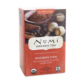 Not10200 Numi Organic Teas And Teasans 1.71oz Rooibos Chai 18/box 10200