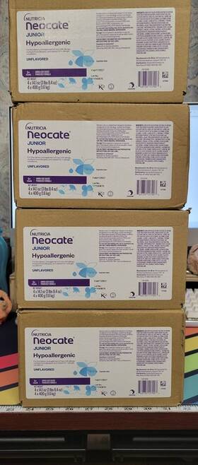 Nutricia 749735117903 4 Neocate Junior Jr Hypoallergenic Formula Unflavored Cans Ex 2/11/27