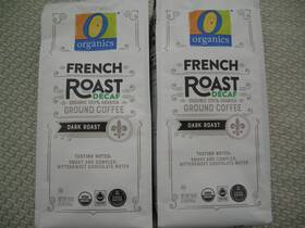 O Organics 079893160948 2 Lbs Organic Decaf Dark French Roast Ground Coffee Swiss Water Process Arabica