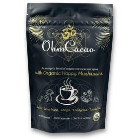 Ohm Cacao 732388602445 Mushroom Powder Lions Mane Chaga Reishi Cordyceps Turkey T