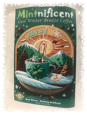 Old Chicago Coffee 854507005590 Mintnificent Winter Natural Mint 11 Oz Dark Roast Ground