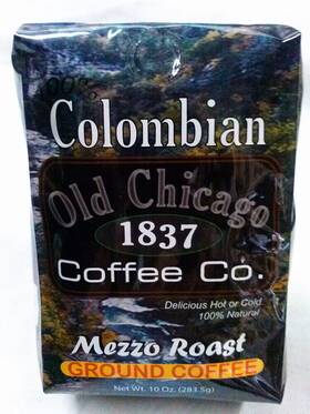Old Chicago Coffee Co. 854507005194 Colombian Medium Roast Ground 10 Oz