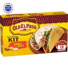 28734 Old El Paso Hard And Soft Taco Dinner Kit 12 Ct 11.4 Oz Meal Prep