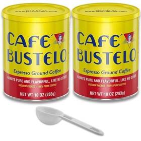 Ondago 752505395005 Cafe Bustelo Espresso Ground Coffee 10 Ounces Cans 2 Pack Bundled With Co