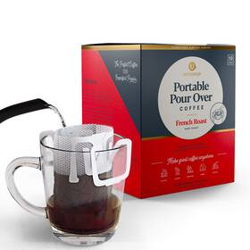Onefreshcup Coffee 810552006906 One Fresh Cup Single Serve Pour Over Drip French Roast Indonesian