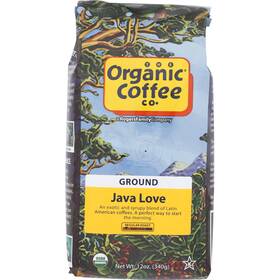 87751 Organic Coffee Co. The Java Love Ground 12 Oz