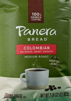 Panera Bread 025283002190 Colombian Medium-roast Ground 100% Arabica Coffee 32 Ounce