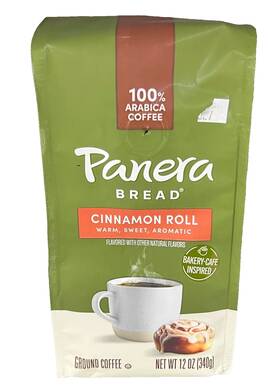 Panera Bread 025283106799 At Home Cinnamon Roll Ground Coffee 12 Oz