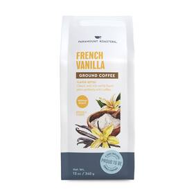 Paramount Roasters 022944108284 French Vanilla Flavored Ground 12 Ounce Pack Of 1