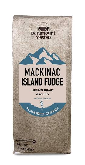 Paramount Roasters 022944108567 Mackinac Island Fudge Flavored Ground Coffee 1-12oz Package Medium Roast
