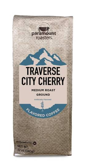 Paramount Roasters 022944108574 Traverse City Cherry Flavored Ground Coffee 1-12 Ounce