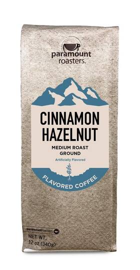 Paramount Roasters 022944108628 Cinnamon Hazelnut Ground Coffee 12oz Medium Roast
