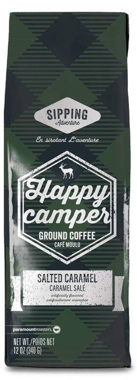Paramount Roasters 022944216293 Ground Coffee Happy Camper Salted Caramel Flavored