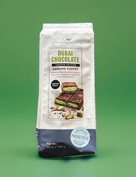 Paramount Roasters 022944220740 Dubai Chocolate Medium Roast Ground Coffee 12 Oz Le New