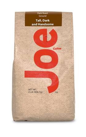 Paramount Roasters 744110903379 Joe Knows Coffee Dark Roast Ground Tall And Handsome 2 Pounds