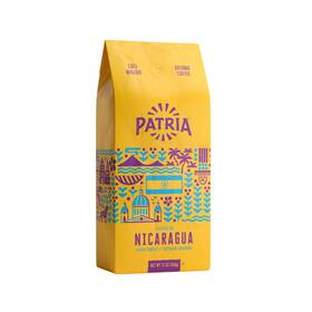 Patria 047900141037 Nicaragua Dark Roast Ground Coffee 12oz Bag Pack Of 1