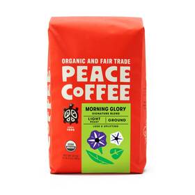 Peace Coffee 853523008707 Morning Glory Signature Blend 20 Oz Ground Light Roast Organic Fair Trade