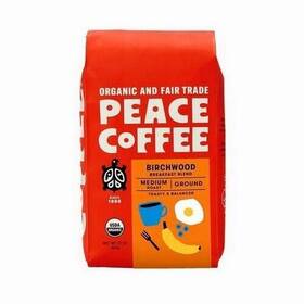 Peace Coffee 895431000114 Ground Birchwood Breakfast Blend 12 Oz By