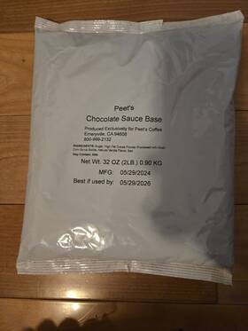 511312 Peets Coffee Chocolate Sauce Base Powder 32oz/2lb Bag