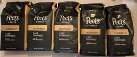 Peets 785357025561 5x Coffee Cafe Domingo Ground 10.5oz. Bags Freshest By 7/19 And 8/15/2024