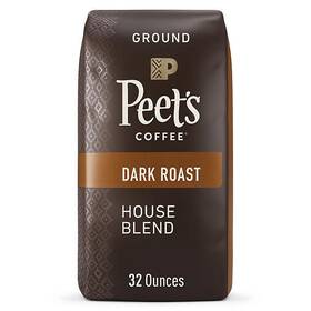 980189032 Peets Coffee Ground Dark Roast House Blend 32 Oz Free And Fast Shipping