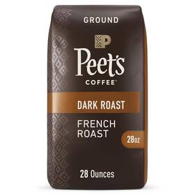 Peets Coffee 313035847893 Dark Roast Ground - French 28 Ounce Bag