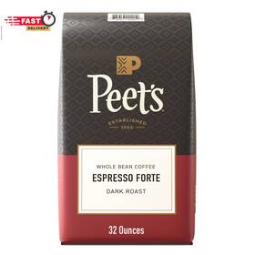 514644 Peets Coffee Dark Roast Whole Bean 100% Arabica - Espresso Fort