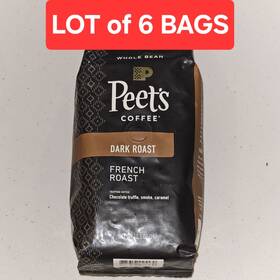 Peets Coffee 785357025523 6 X 10.5oz. French Roast Ground Clearance/read Description