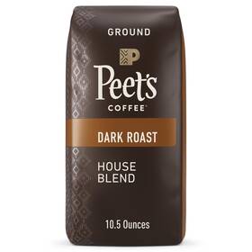 Peets Coffee 785357025547 Dark Roast Ground - House Blend 10.5 Ounce Bag