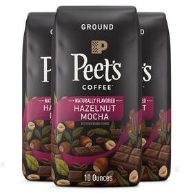 Peets Coffee 785357026322 Flavored Hazelnut Mocha Ground 30 10 Ounce Pack Of 3