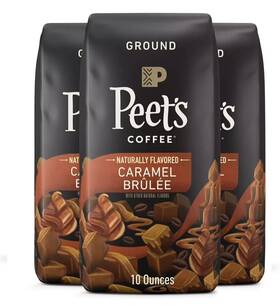 Peets Coffee 785357026339 Pack Of 3 Caramel Brulee Light Roast Ground Arabica